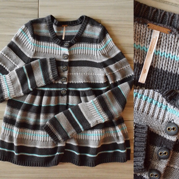 SOLD Free People Peplum Style Sweater