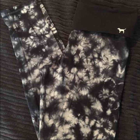 PINK tie dye yoga leggings