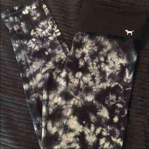 PINK tie dye yoga leggings