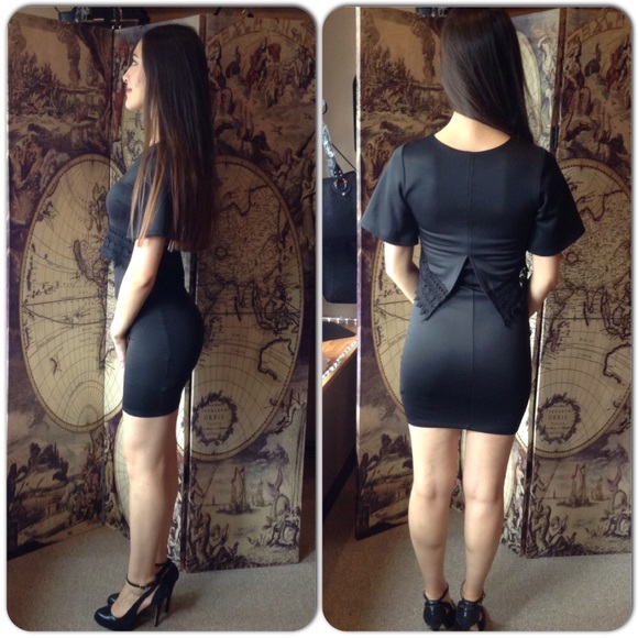 Black Mini Dress-Clearance - Picture 3 of 4