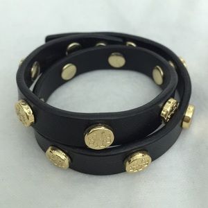Tory Burch Leather Wrap Bracelet