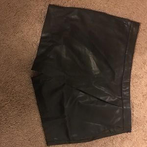 Gypsy warrior faux leather skort