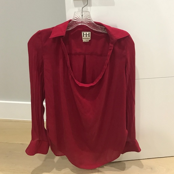 Haute Hippie red blouse