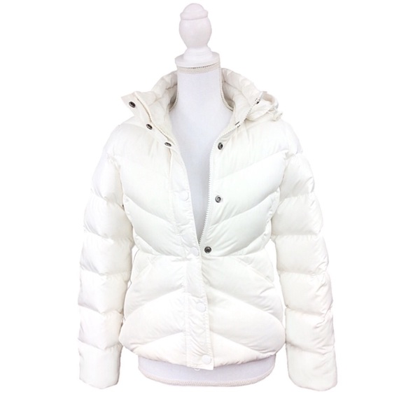 Ivory Down Puffer Coat Like New