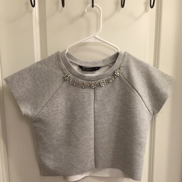 Corp top with crystal