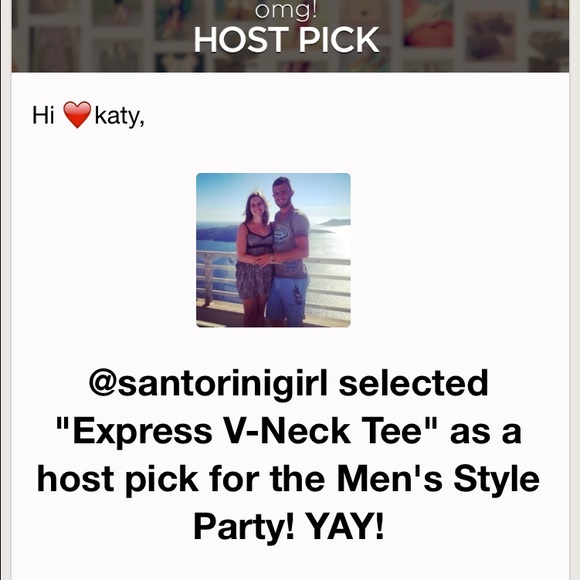 🍃2xHP 11-9-16🍃Express V-Neck Tee🍃 - Picture 3 of 4