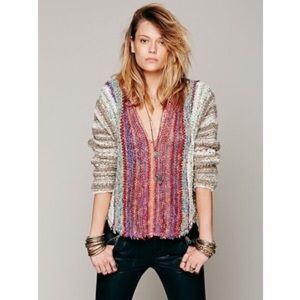 Free People Make My Day Sweater hoodie  VERY RARE!