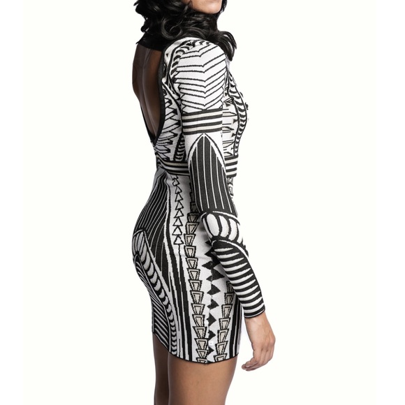 LAST ONE - Long Sleeve Bodycon Dress - Picture 5 of 5