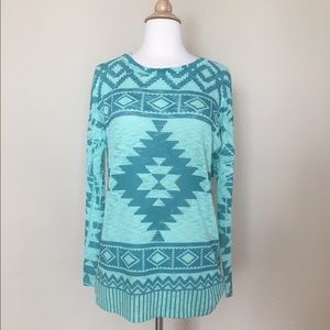 Aztec Print Sweater