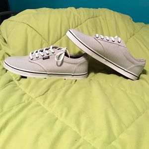 Grey Striped Vans