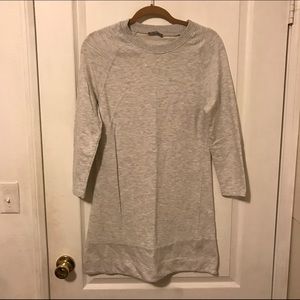 Grey sweater dress