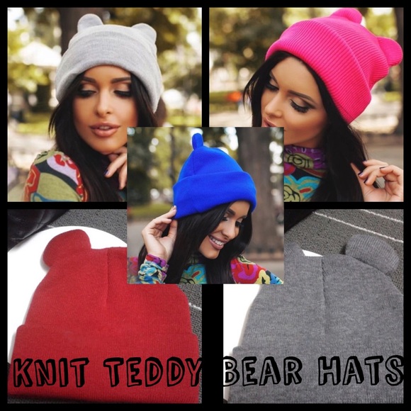 🐻Knit Teddy Bear Hats🐻