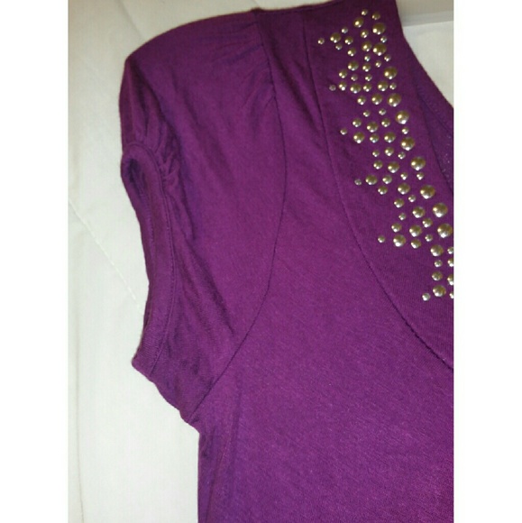 💜Girl "CASUAL LAND"Pullover purple blouse. - Picture 4 of 4