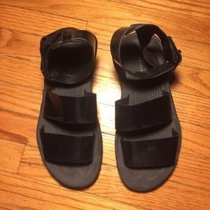 Zara Black Strap Sandals