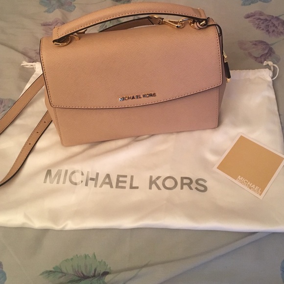 Michael Kors Ava Small Saffiano Leather Satchel