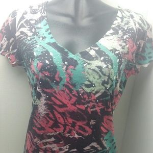 Daytrip colorful t shirt with bling