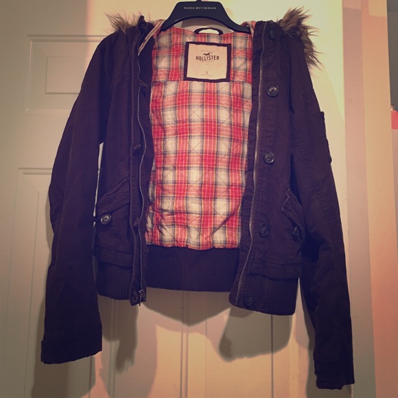 Brown Hollister winter jacket