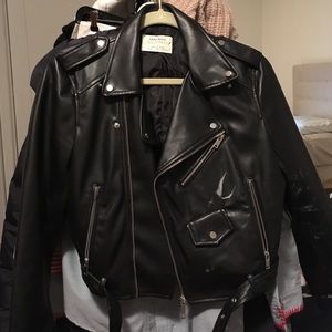 Zara leather jacket