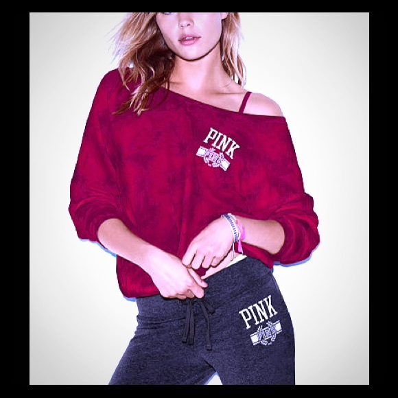PINK Victoria's Secret Tops - Pink Slouchy Crew