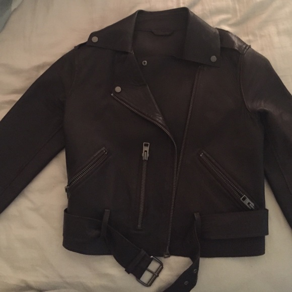 All saints moto leather jacket