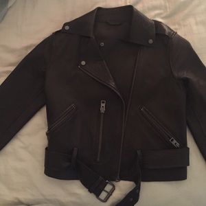All saints moto leather jacket