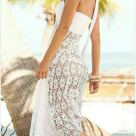 women beach dress 2 in 1 sexy ladies white/black l - Picture 2 of 5