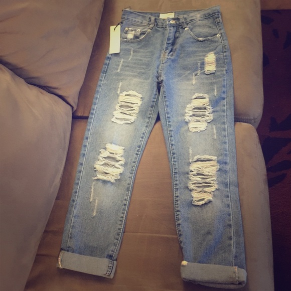 High rise slim boyfriend jeans size S / 24