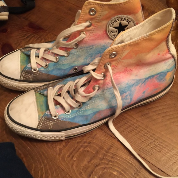 Converse Shoes - Converse high top water paint