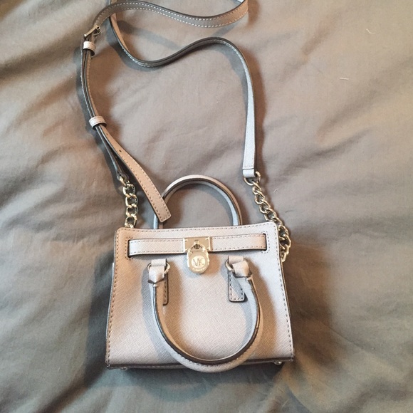 Gray Michael Kors Crossbody Purse