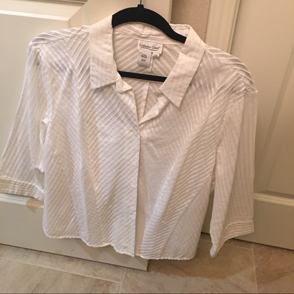 Attended white blouse