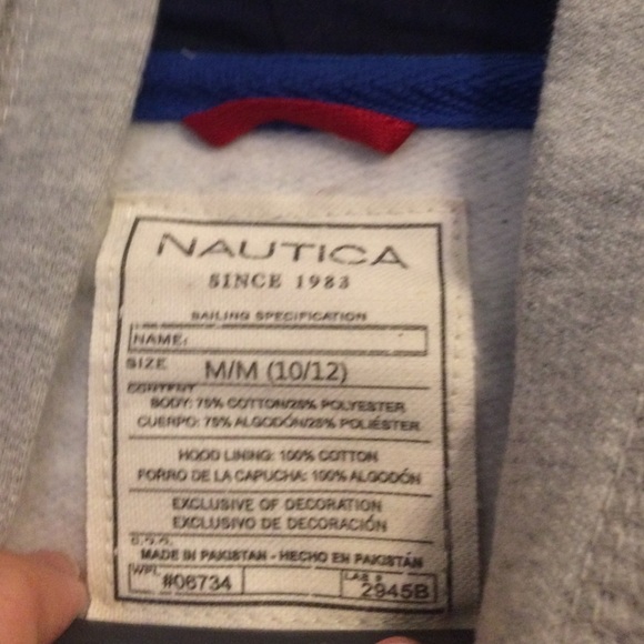 NWT Nautica hoodie youth Med (10/12) - Picture 4 of 4
