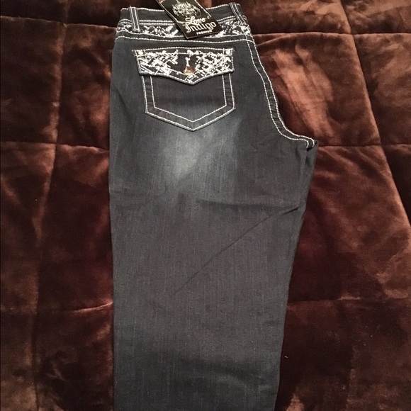Size 12 Love Indigo Premium denim crops NWT
