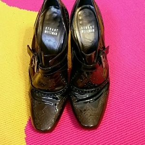 Stuart Weitzman Oxford Style Bootie Heels