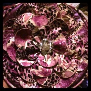 Purple Crossbody Flower Purse