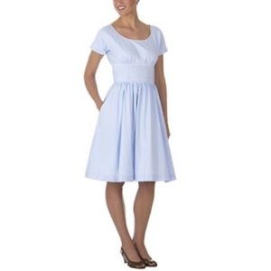Blue Check Swing Dress