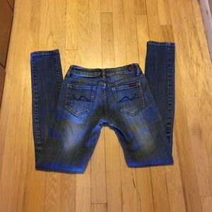 7 For All Mankind skinny jeans. Perfect! Sz 25