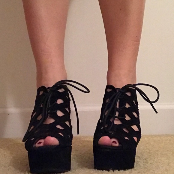 Steve Madden Daade Wedge Black - Picture 3 of 8