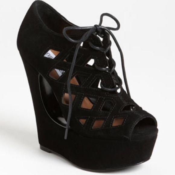 Steve Madden Daade Wedge Black - Picture 4 of 8