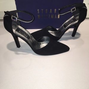 Stuart Weitzman Black Peau Gloachilles
