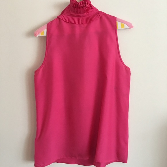 ✨J. Crew sleeveless silk ruffle blouse - Picture 2 of 3