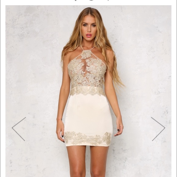 Cosmic boom gold sequin dress