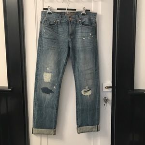 J crew point sur denim boyfriend jean, size 28