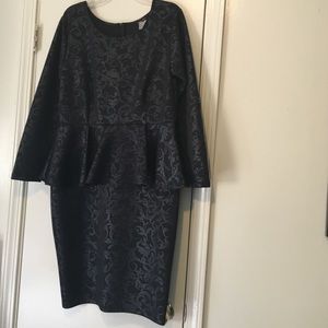 Peplum dress (new).  Never worn.  Great stretch.