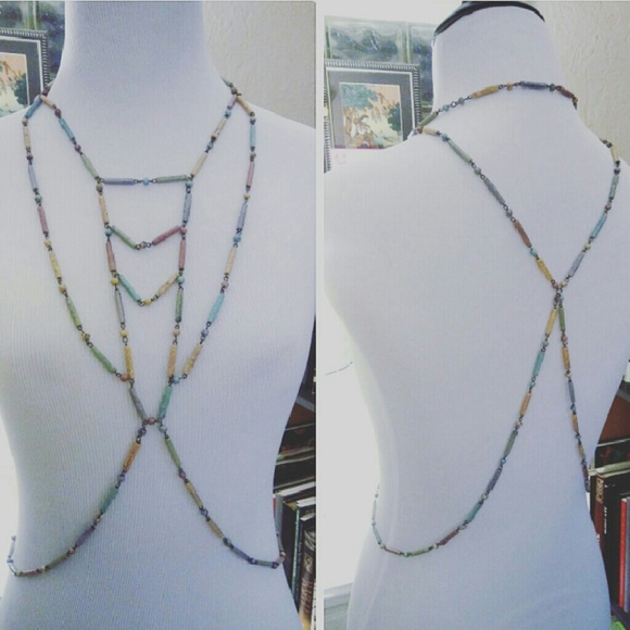 SOLD Body Jewelry Pastel Beaded Body Chain SOLD