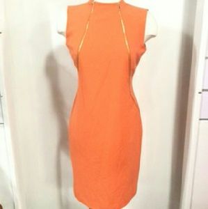 Calvin Klein Double Zipper Sheath Dress