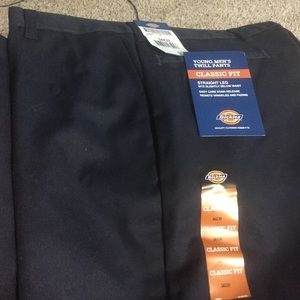 Navy blue young men's classic fit dickies