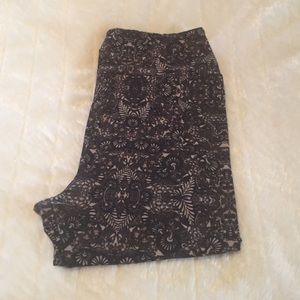 LuLaRoe Unicorn Black Tan Leggings OS