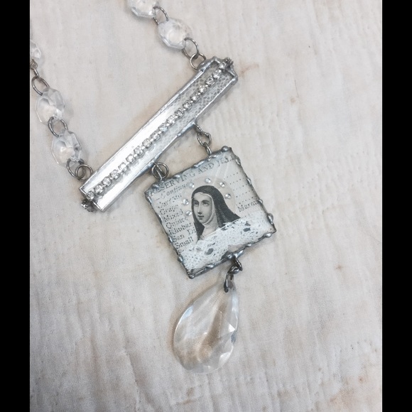 One Of A Kind Mixed Media Necklace