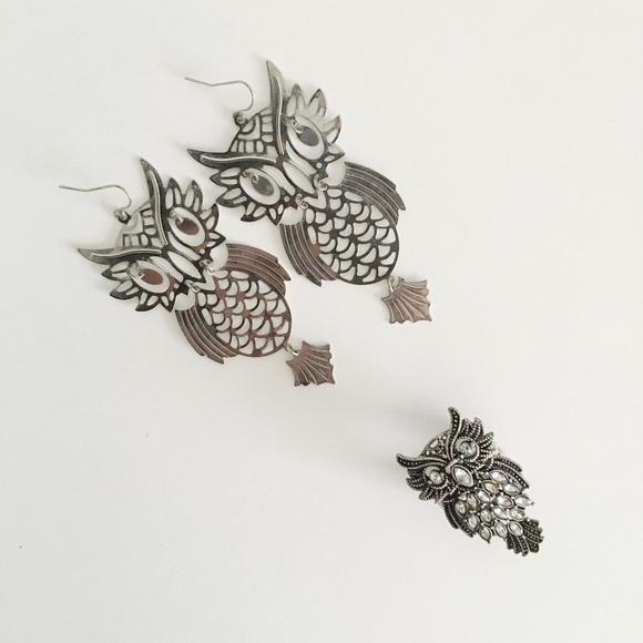 🛍SALE🛍Owl Earring and Ring Set