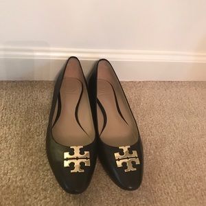Tory Burch Raleigh Ballet Flats NWOT black 8.5
